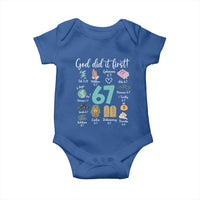 God Did It First 6 7 Baby Onesie Funny Christian Bible Verse Meme 67 References - Wonder Print Shop