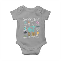 God Did It First 6 7 Baby Onesie Funny Christian Bible Verse Meme 67 References - Wonder Print Shop
