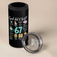 God Did It First 6 7 4 in 1 Can Cooler Tumbler Funny Christian Bible Verse Meme 67 References - Wonder Print Shop