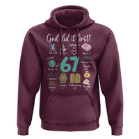 God Did It First 6 7 Hoodie Funny Christian Bible Verse Meme 67 References - Wonder Print Shop