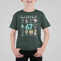 God Did It First 6 7 T Shirt For Kid Funny Christian Bible Verse Meme 67 References - Wonder Print Shop