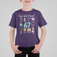 God Did It First 6 7 T Shirt For Kid Funny Christian Bible Verse Meme 67 References - Wonder Print Shop