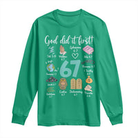 God Did It First 6 7 Long Sleeve Shirt Funny Christian Bible Verse Meme 67 References - Wonder Print Shop