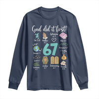 God Did It First 6 7 Long Sleeve Shirt Funny Christian Bible Verse Meme 67 References - Wonder Print Shop