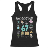 God Did It First 6 7 Racerback Tank Top Funny Christian Bible Verse Meme 67 References - Wonder Print Shop
