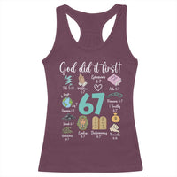 God Did It First 6 7 Racerback Tank Top Funny Christian Bible Verse Meme 67 References - Wonder Print Shop
