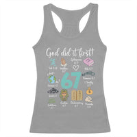God Did It First 6 7 Racerback Tank Top Funny Christian Bible Verse Meme 67 References - Wonder Print Shop