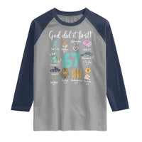 God Did It First 6 7 Raglan Shirt Funny Christian Bible Verse Meme 67 References - Wonder Print Shop