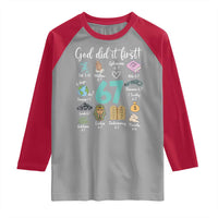 God Did It First 6 7 Raglan Shirt Funny Christian Bible Verse Meme 67 References - Wonder Print Shop