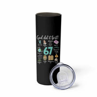 God Did It First 6 7 Skinny Tumbler Funny Christian Bible Verse Meme 67 References - Wonder Print Shop