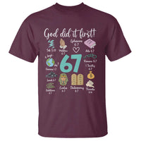 God Did It First 6 7 T Shirt Funny Christian Bible Verse Meme 67 References - Wonder Print Shop