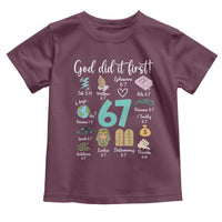 God Did It First 6 7 Toddler T Shirt Funny Christian Bible Verse Meme 67 References - Wonder Print Shop