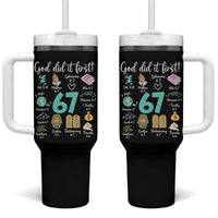 God Did It First 6 7 Tumbler With Handle Funny Christian Bible Verse Meme 67 References - Wonder Print Shop