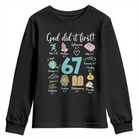 God Did It First 6 7 Youth Sweatshirt Funny Christian Bible Verse Meme 67 References - Wonder Print Shop