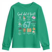 God Did It First 6 7 Youth Sweatshirt Funny Christian Bible Verse Meme 67 References - Wonder Print Shop
