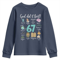 God Did It First 6 7 Youth Sweatshirt Funny Christian Bible Verse Meme 67 References - Wonder Print Shop