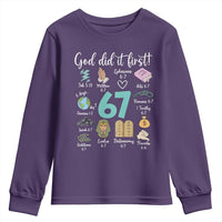 God Did It First 6 7 Youth Sweatshirt Funny Christian Bible Verse Meme 67 References - Wonder Print Shop