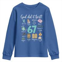 God Did It First 6 7 Youth Sweatshirt Funny Christian Bible Verse Meme 67 References - Wonder Print Shop