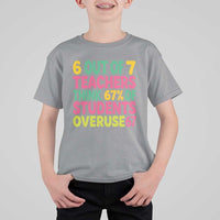 6 Out of 7 Teachers Think 67 Percent of Students Overuse 67 T Shirt For Kid Funny Viral Meme Educators - Wonder Print Shop