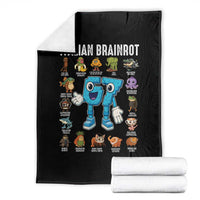Italian Brainrot 67 Meme Throw Blanket Funny Six Seven Absurdist Viral Chaoscore Internet Humor Addicts - undefined
