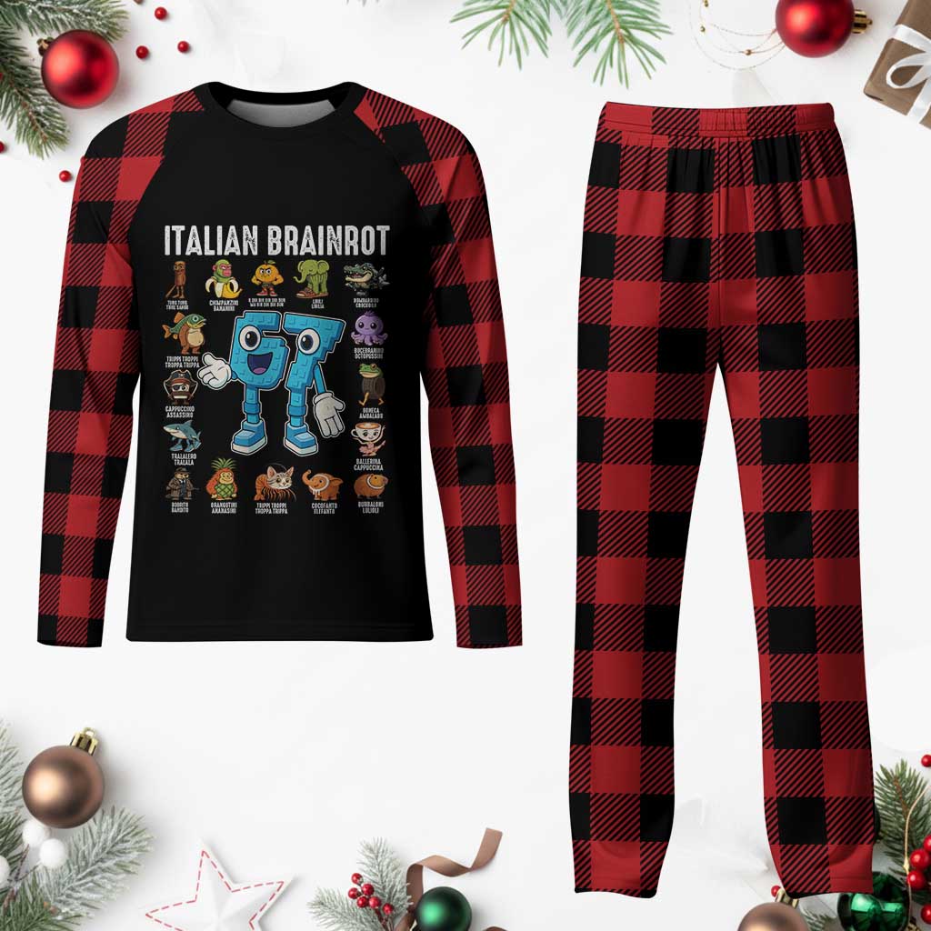 Gingerbread Classroom 67 Meme Plaid Pajama Set Funny Christmas Teacher My Students To Stop Saying Six Seven - Wonder Print Shop