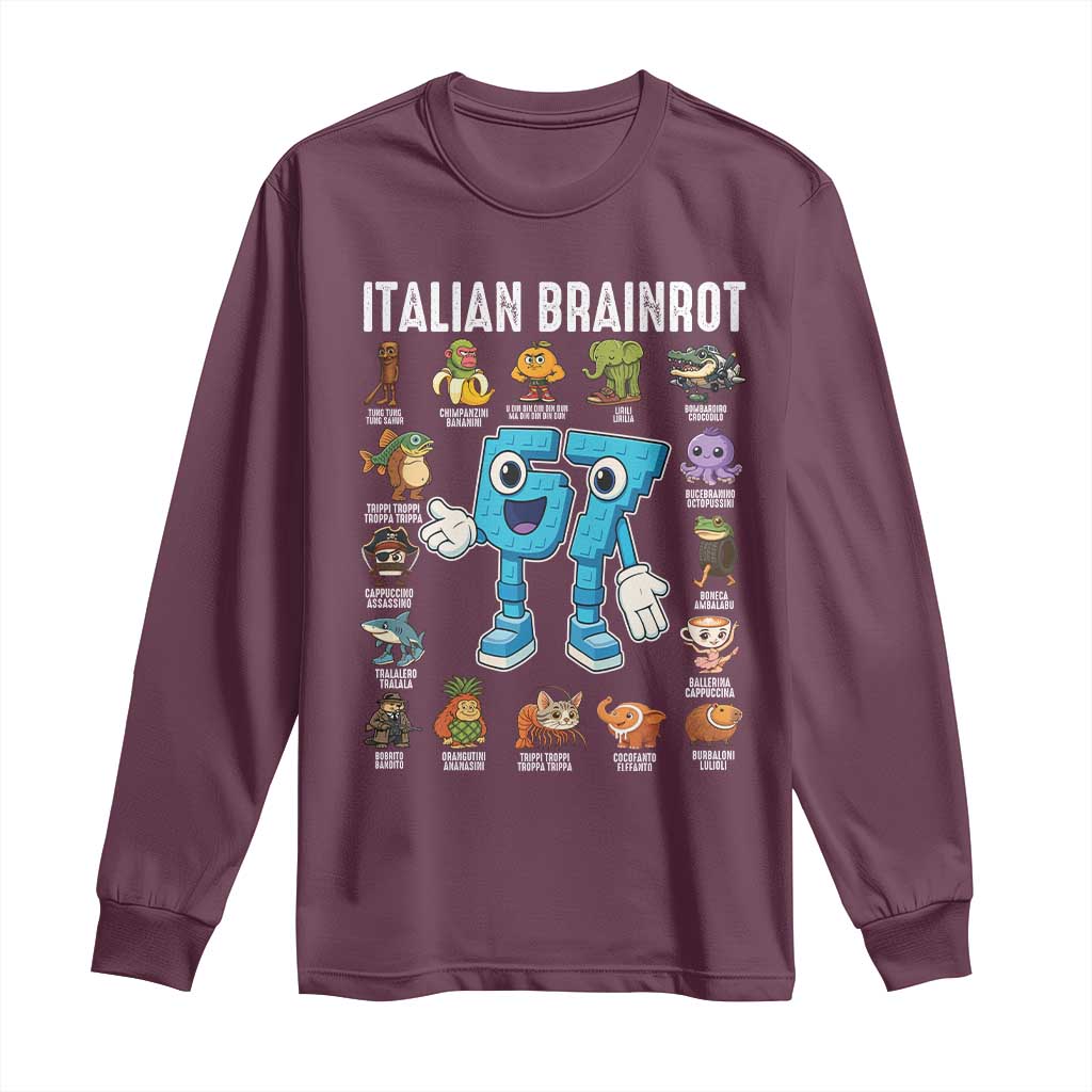 Gingerbread Classroom 67 Meme Long Sleeve Shirt Funny Christmas Teacher My Students To Stop Saying Six Seven - Wonder Print Shop