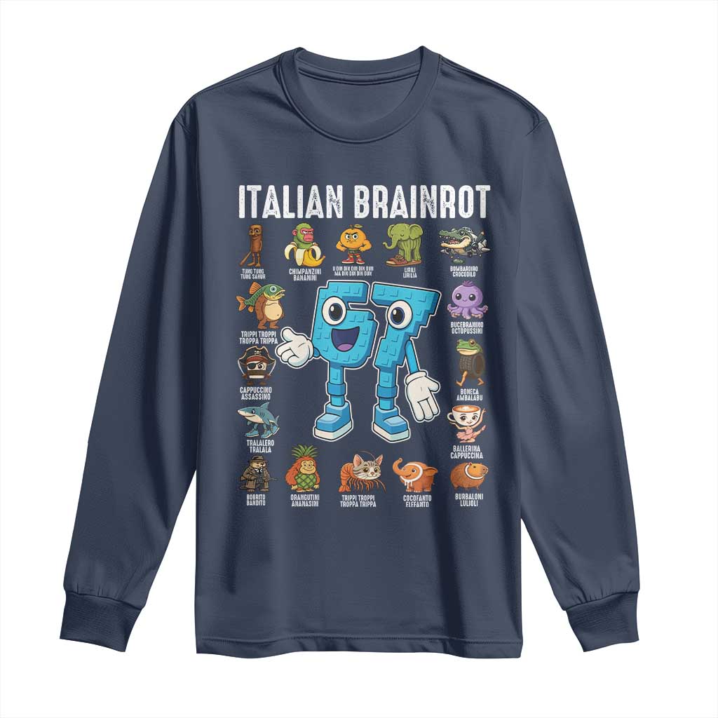 Gingerbread Classroom 67 Meme Long Sleeve Shirt Funny Christmas Teacher My Students To Stop Saying Six Seven - Wonder Print Shop