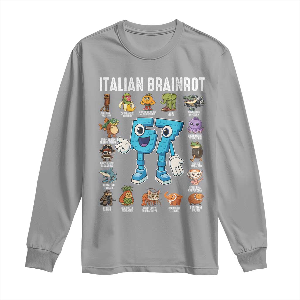 Gingerbread Classroom 67 Meme Long Sleeve Shirt Funny Christmas Teacher My Students To Stop Saying Six Seven - Wonder Print Shop