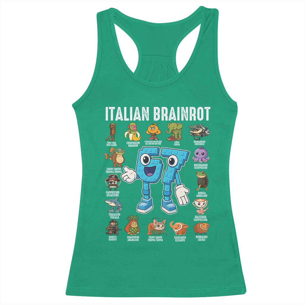 Gingerbread Classroom 67 Meme Racerback Tank Top Funny Christmas Teacher My Students To Stop Saying Six Seven - Wonder Print Shop