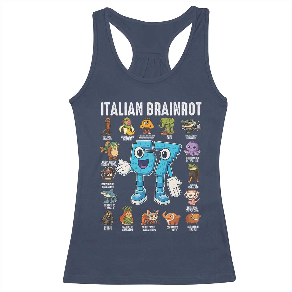 Gingerbread Classroom 67 Meme Racerback Tank Top Funny Christmas Teacher My Students To Stop Saying Six Seven - Wonder Print Shop