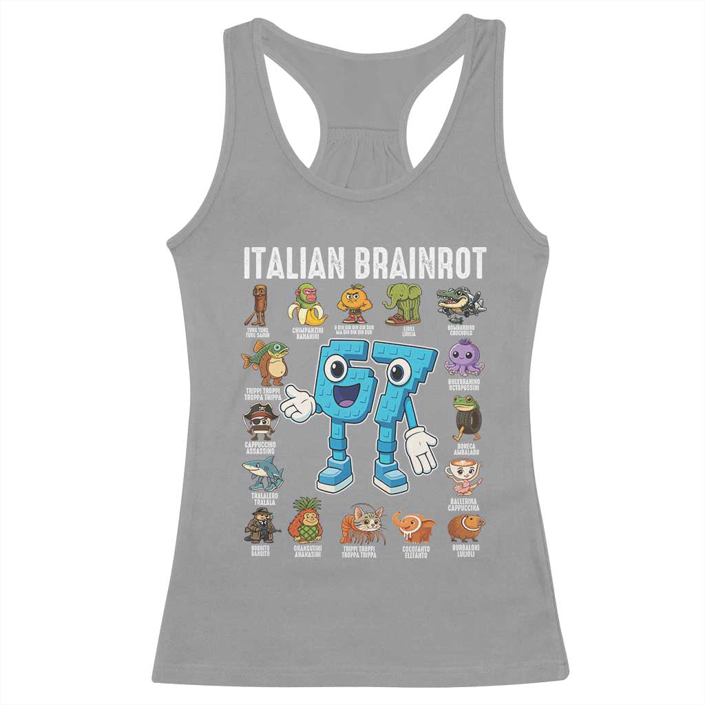 Gingerbread Classroom 67 Meme Racerback Tank Top Funny Christmas Teacher My Students To Stop Saying Six Seven - Wonder Print Shop