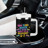 How Many Nights a Week Should You Be Reading 6 7 Tumbler With Handle Funny Book Meme for Teachers Students - Wonder Print Shop