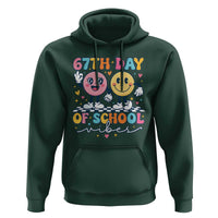 67th Day of School Vibes Hoodie Cute Retro Smiling Face for Students & Teachers - Wonder Print Shop