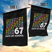 67 Days of School Garden Flag Colorful Countdown Grid Milestone Classroom Fun - Wonder Print Shop