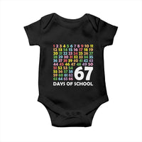 67 Days of School Baby Onesie Colorful Countdown Grid Milestone Classroom Fun - Wonder Print Shop