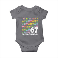 67 Days of School Baby Onesie Colorful Countdown Grid Milestone Classroom Fun - Wonder Print Shop
