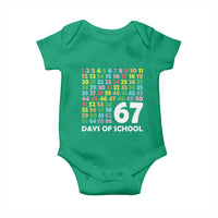 67 Days of School Baby Onesie Colorful Countdown Grid Milestone Classroom Fun - Wonder Print Shop