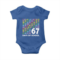 67 Days of School Baby Onesie Colorful Countdown Grid Milestone Classroom Fun - Wonder Print Shop