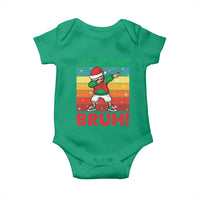 Six Seven Bruh Christmas Dabbing Baby Onesie Funny 67 Meme Retro Santa Kid Vibes - Wonder Print Shop