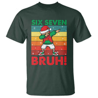 Six Seven Bruh Christmas Dabbing T Shirt Funny 67 Meme Retro Santa Kid Vibes - Wonder Print Shop