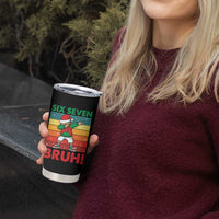 Six Seven Bruh Christmas Dabbing Tumbler Cup Funny 67 Meme Retro Santa Kid Vibes - Wonder Print Shop