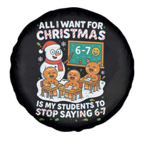 Gingerbread Classroom 67 Meme Spare Tire Cover Funny Christmas Teacher My Students To Stop Saying Six Seven - Wonder Print Shop