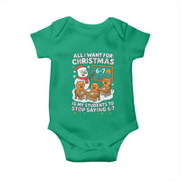 Gingerbread Classroom 67 Meme Baby Onesie Funny Christmas Teacher My Students To Stop Saying Six Seven - Wonder Print Shop