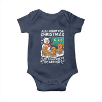 Gingerbread Classroom 67 Meme Baby Onesie Funny Christmas Teacher My Students To Stop Saying Six Seven - Wonder Print Shop