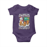 Gingerbread Classroom 67 Meme Baby Onesie Funny Christmas Teacher My Students To Stop Saying Six Seven - Wonder Print Shop