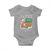 Gingerbread Classroom 67 Meme Baby Onesie Funny Christmas Teacher My Students To Stop Saying Six Seven - Wonder Print Shop