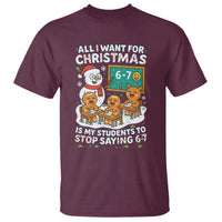 Gingerbread Classroom 67 Meme T Shirt Funny Christmas Teacher My Students To Stop Saying Six Seven - Wonder Print Shop
