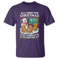 Gingerbread Classroom 67 Meme T Shirt Funny Christmas Teacher My Students To Stop Saying Six Seven - Wonder Print Shop