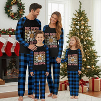 Six Seven Flower Power Plaid Pajama Set Viral 67 Meme with Retro Daisy - Wonder Print Shop