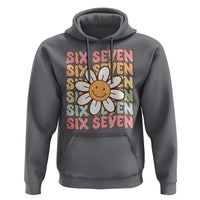 Six Seven Flower Power Hoodie Viral 67 Meme with Retro Daisy - Wonder Print Shop